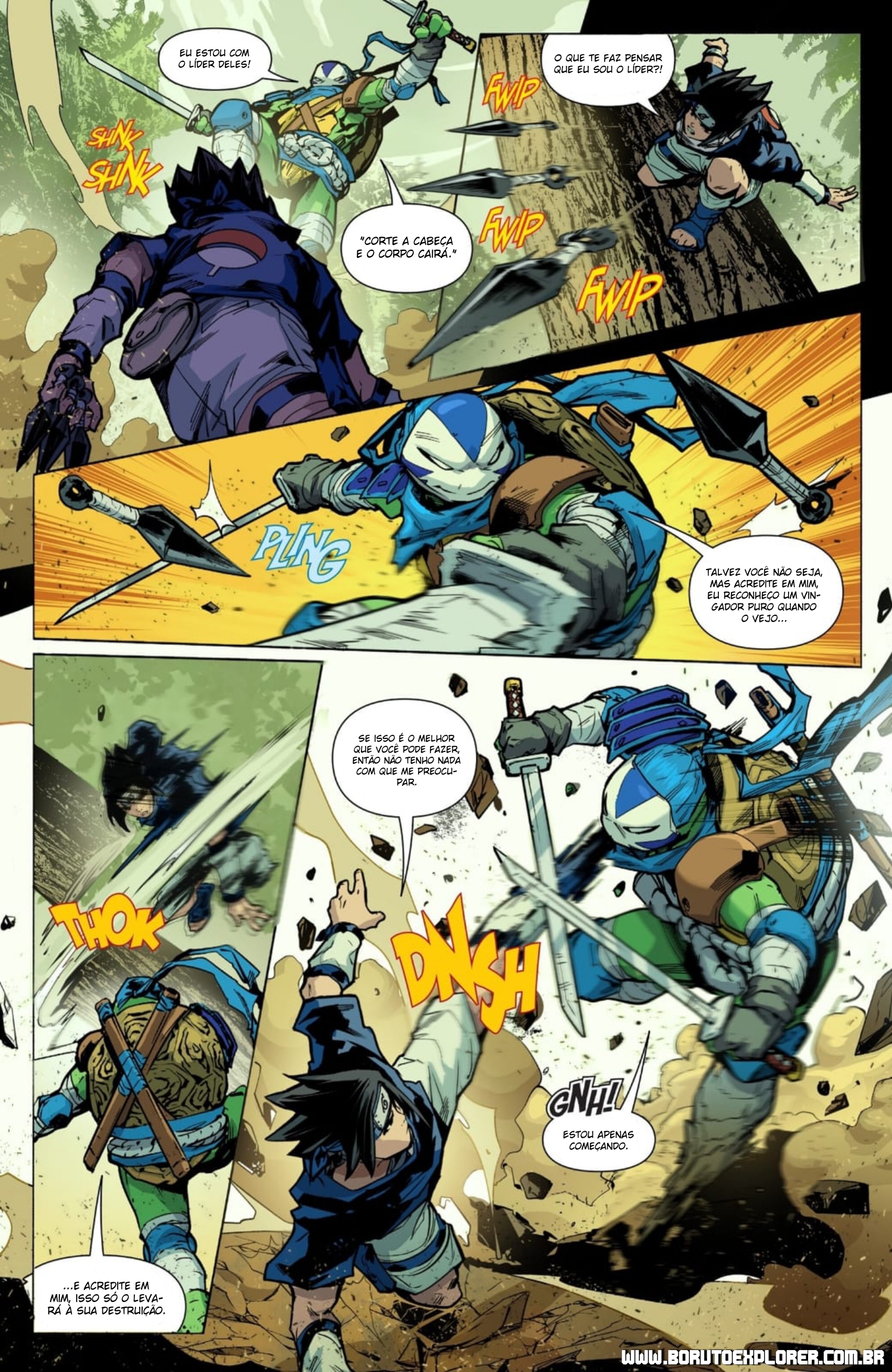 Read Tartarugas Ninjas x Naruto Manga Online