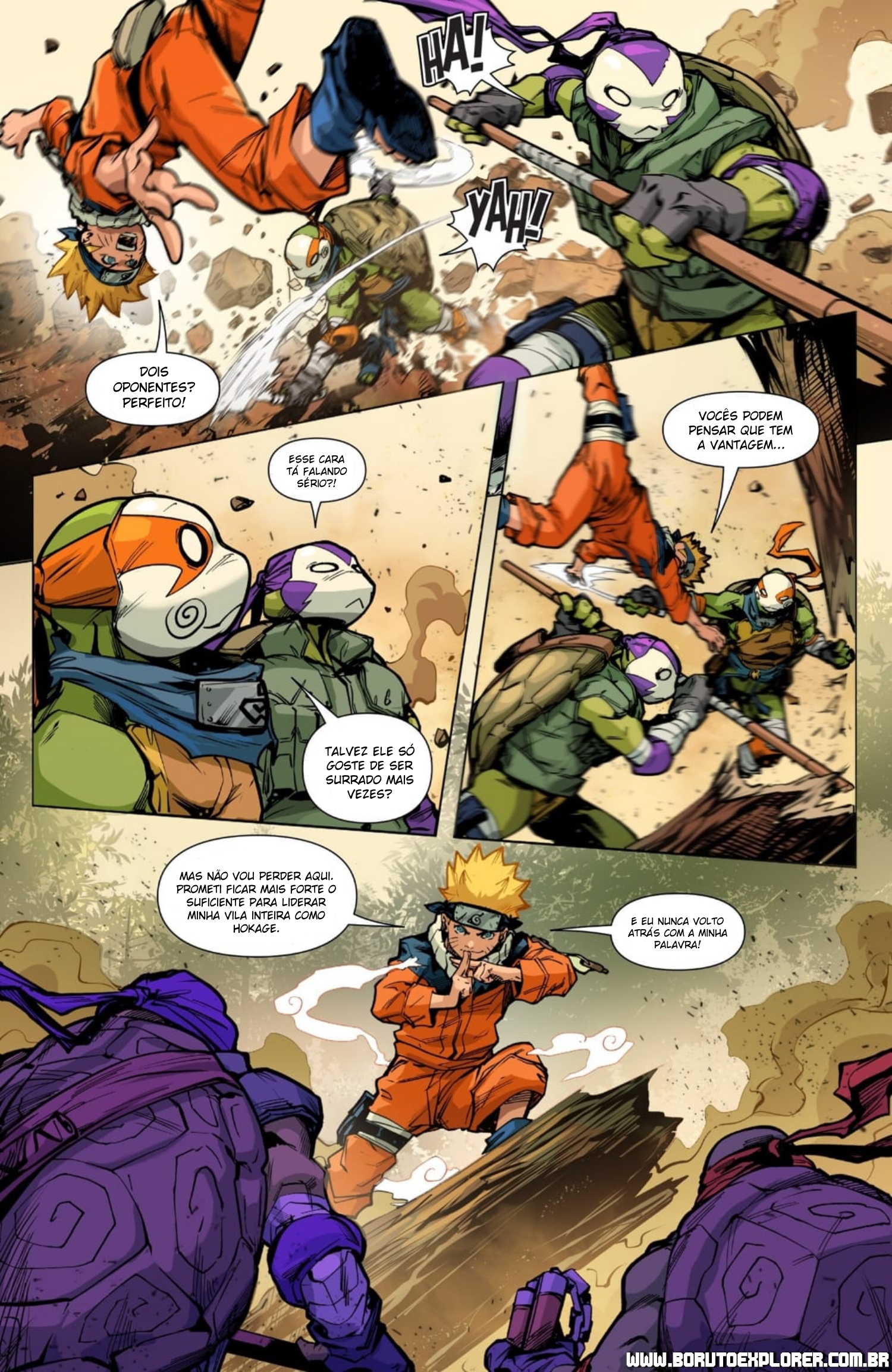 Read Tartarugas Ninjas x Naruto Manga Online
