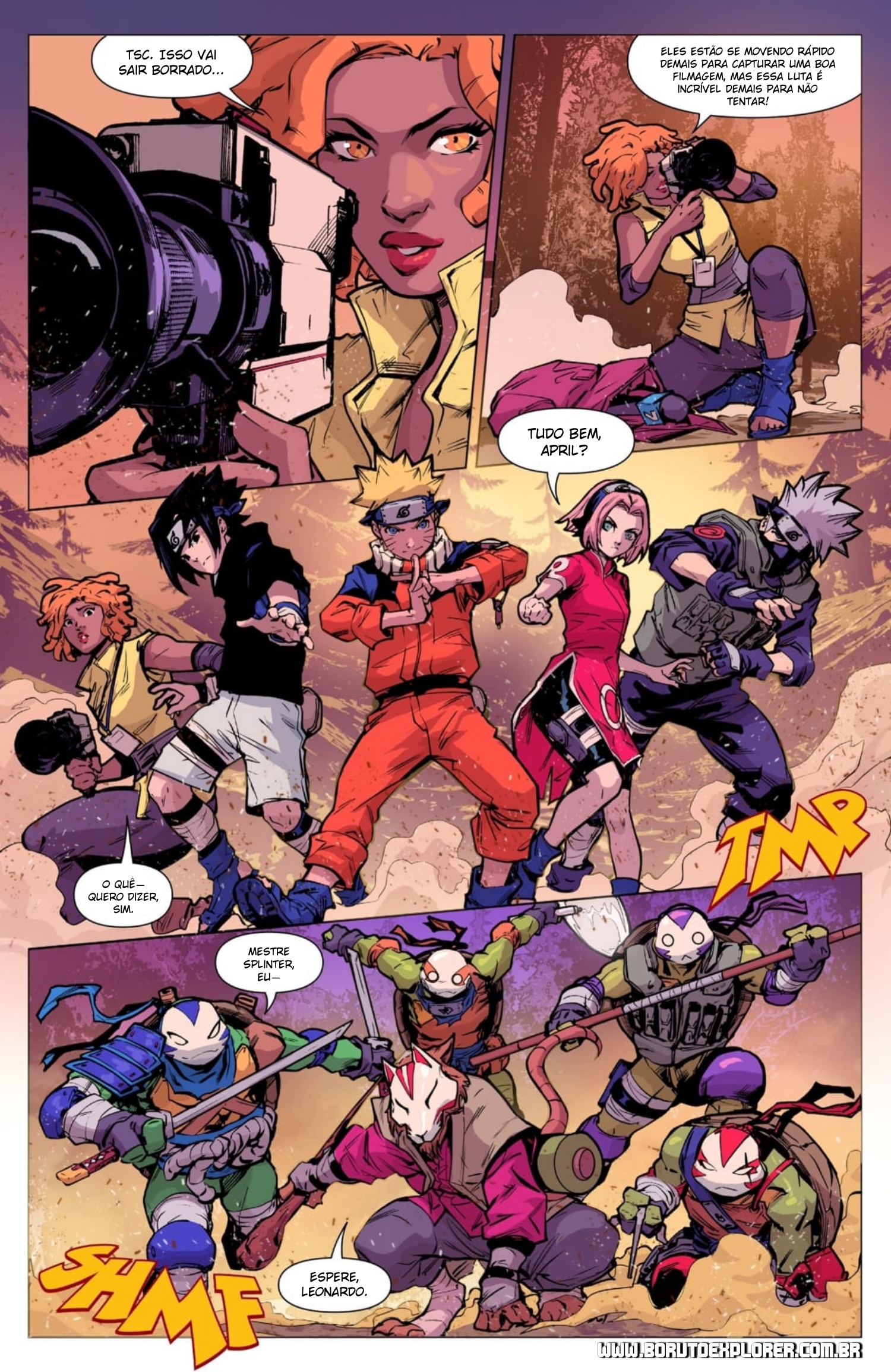 Read Tartarugas Ninjas x Naruto Manga Online