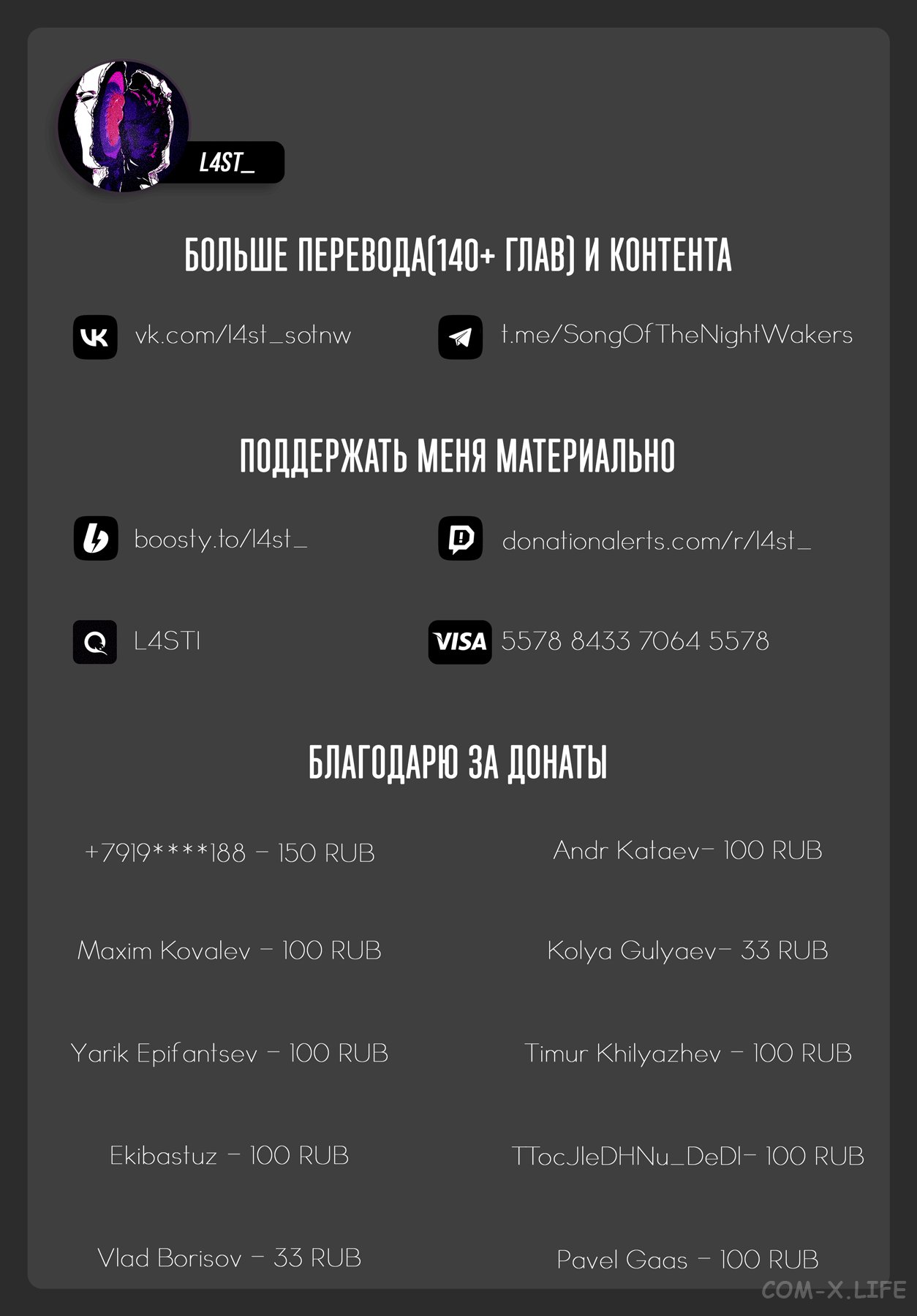 Read Песнь ночных сов Manga Online